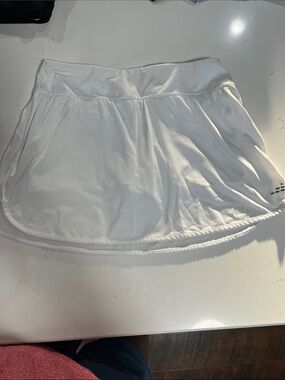 bcg White Athletic Skort with Subtle Logo